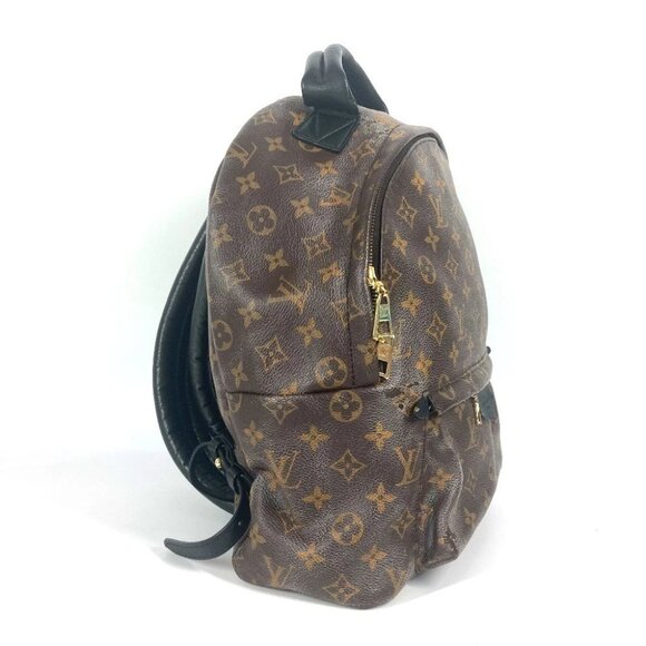 LOUIS VUITTON M44874 Monogram Palm Springs backpack MM Brown/Black - Picture 11 of 14